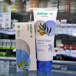 Paket Natur-e White Capsule 32's/16's+Hand Body Serum lotion 180ml