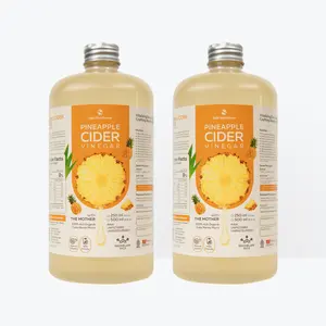 Cuka Nanas Organik With Mother Botol 750ml - 1.000ml dengan Inang Cuka