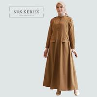 Gambar NRS Series - Baju Pdh Wanita Gamis Pemda Seragam Kerja Kekinian - S, Khaki Pemda dari NRS Series_NEW Kab. Tasikmalaya 3 Tokopedia