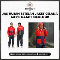 Gambar JAS HUJAN Stelan Jaket Celana Merk Gajah Bicolour Awet Promo TERMURAH - Ungu dari Motocraft IDN Kab. Tangerang 1 Tokopedia