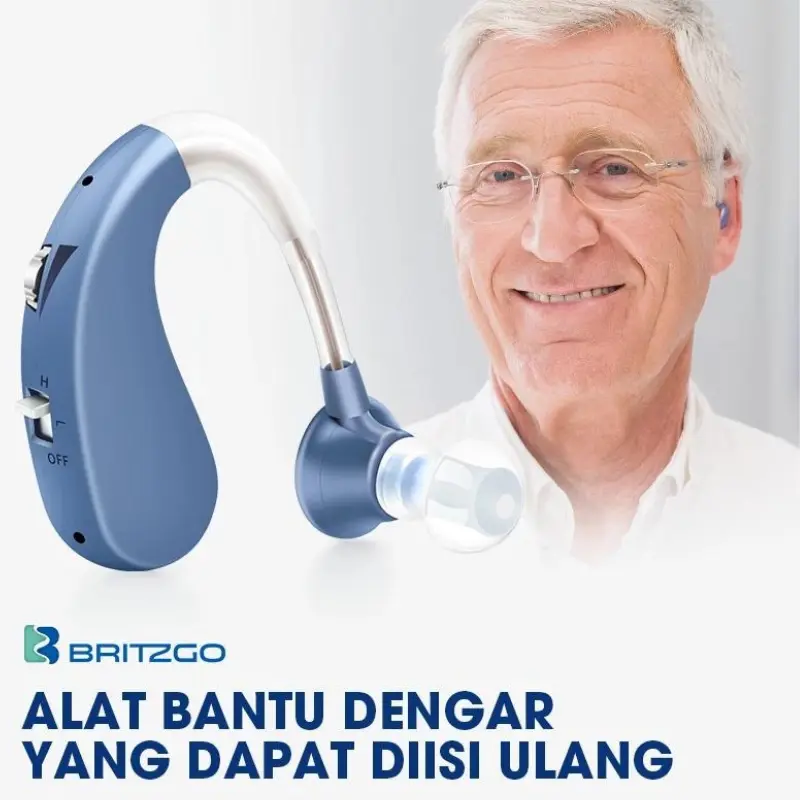 Britzgo Alat Bantu Dengar asli rechargeable digital alat pendengaran telinga orang tua original Hearing aids mini usb charge hearing amplifier |
