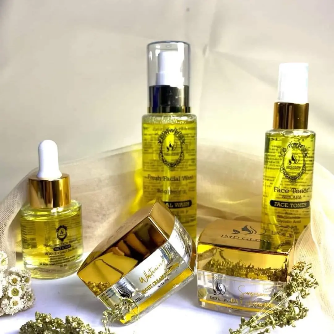 Skincare Imd glow paket lengkap + serum Ori 100%