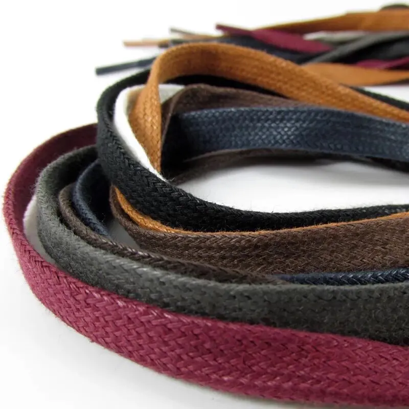 Tali Sepatu Lilin Gepeng Shoelace Wax Gepeng Pipih Sneakers Converse Boots