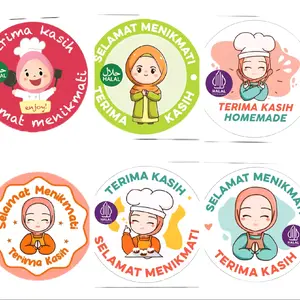 100pcs Selamat Menikmati / Stiker Selamat Menikmati