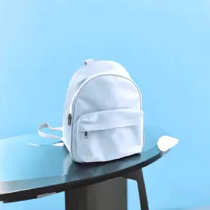 tas ransel kulit pu Polos Backpack neymo kualitas baik bahan mengkilap tahan air