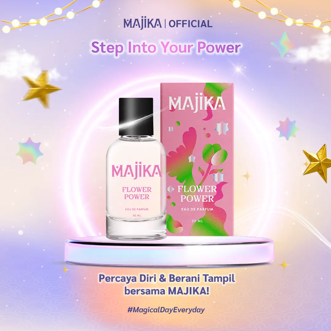 MAJIKA Flower Power Eau de Parfum | 30 ML | Parfum Wanita Tahan Lama