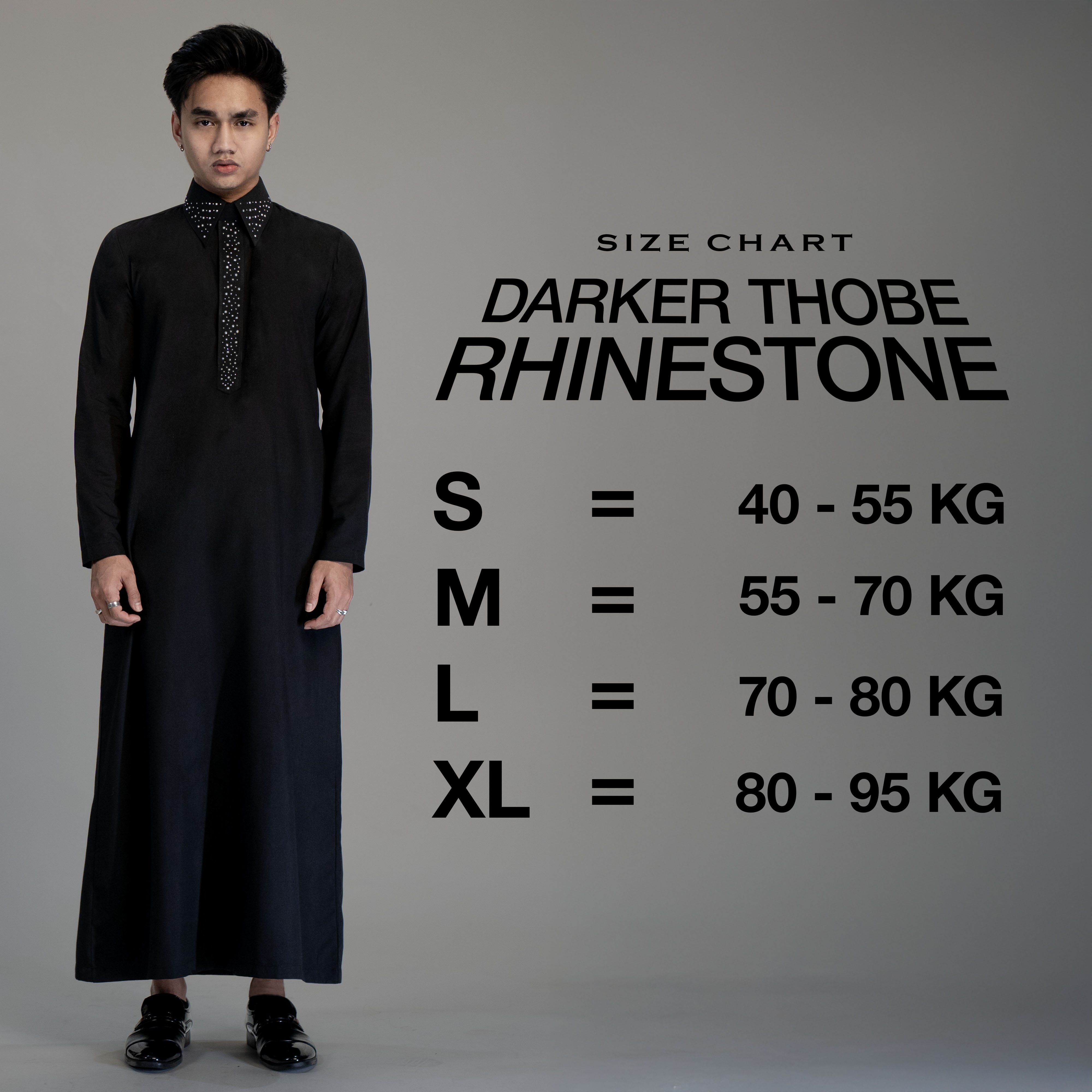 DARKER Gamis Rhinestone Slimfit -Ramadhan 2026 series