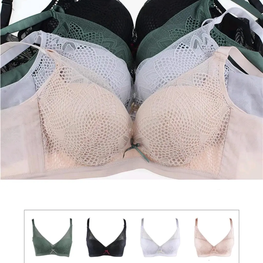 ( ISI 3 PCS ) Paket Murah Bra Wanita Kawat Busa Super Tebal Cup A to B Kait 4 Bra Push Up Penekan Lemak art9011 pengencang payudara
