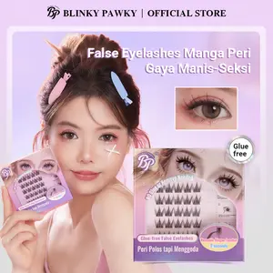 [Video] BLINKY PAWKY Bulu Mata Tanpa Lem  Manga Peri  Manis-Seksi 30 Kluster ,Panjang 10-12mm,Anti-keringat & anti-air,Hapus Makeup Kilat,Extension ,Bulu Mata Cantik 2 Detik  Lem fairy lash dandelion eyelash Bulumata Palsu Gaya tipis