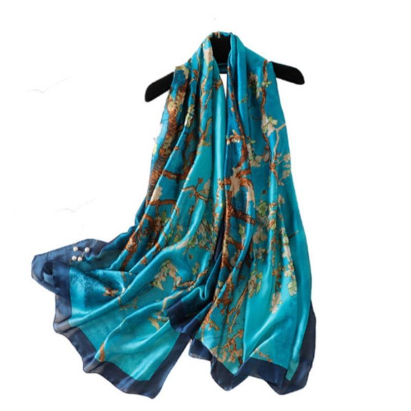 Outdoor hijab 90cm*90cm segi empat Scarf Busana Syal Cetak syal wanita shawl Foulard 7