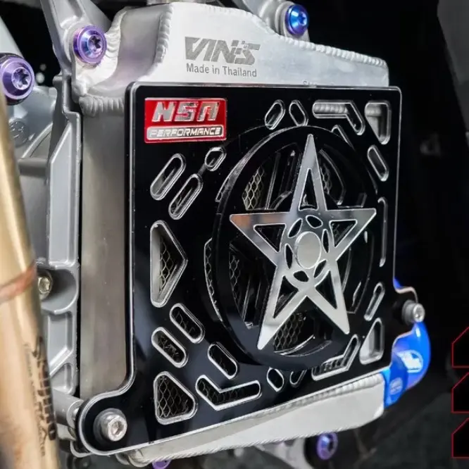 COVER RADIATOR SPINER BINTANG BLACK SERIES Vario Pcx Nmax Aerox Stylo Adv Tutup Radiator Honda Yamaha Akrilik Aksesoris 2