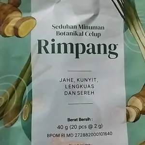 [BPOM] Teh Rimpang Detoplus - Teh Kunyit Jahe Lengkuas Sereh Halal MUI & Sertifikasi BPOM - Teh Celup Minuman Rempah alami - Original Herbal Tea.