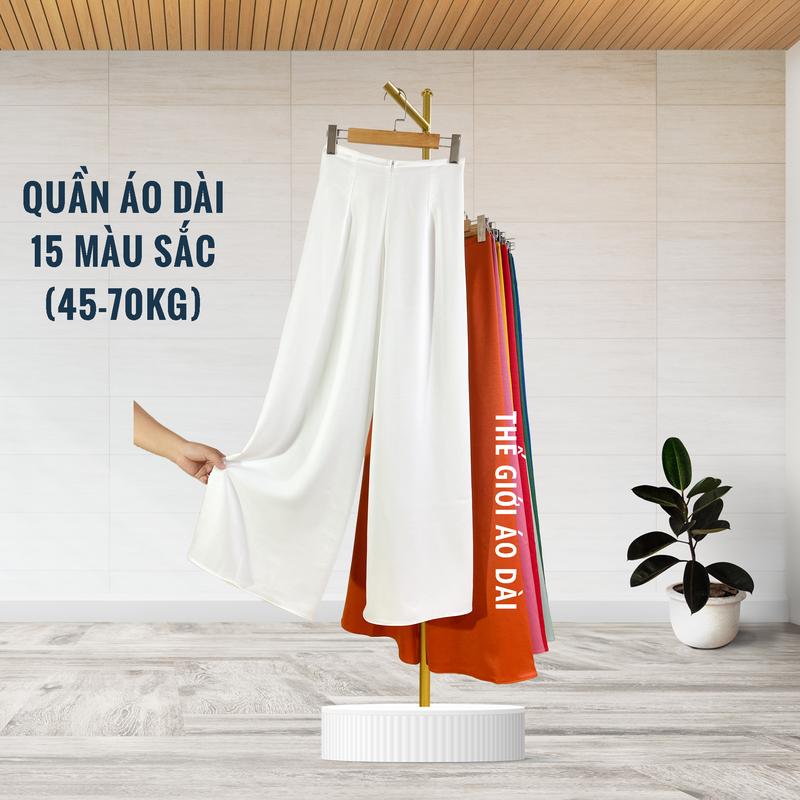  Quần áo dài truyền thống Lụa Tây Thi may sẵn Không Nhăn Xù có cạp chun lưng khóa kéo - Thế Giới Áo Dài 