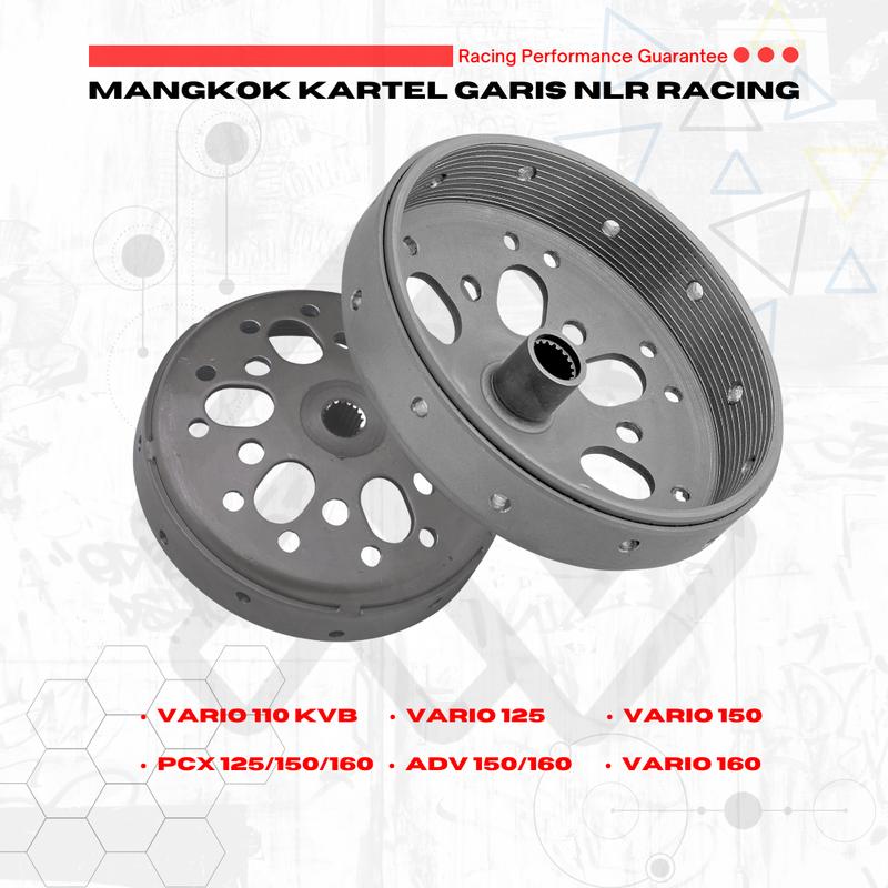 MANGKOK GANDA KARTEL GARIS ANTI GREDEK DAN ANTI SLIP UNTUK VARIAN Motorcycle VARIO NMAX MIO Karbu BEAT FINO 7