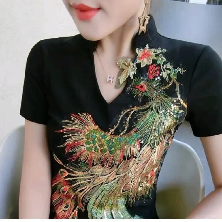 BA 03 Blouse Cheongsam Qipao Terbaru - Baju Panjang Wanita 4