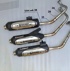 Knalpot Standar Racing SV01 Titan Inlet 38 Beat Vario Mio Scoopy Pcx Nmax Aerox ORIGINAL SIXXER Motorcycle