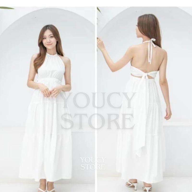 FESYA Dress Backless/Halter Dress Korean Srttle/Dress Pantai party sexy 4