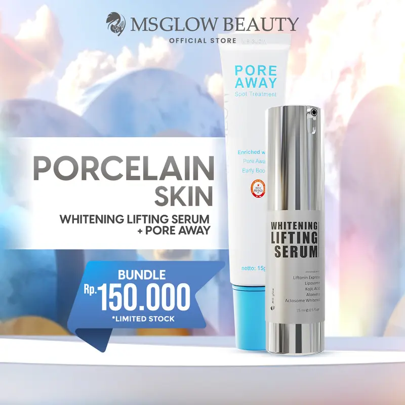 MS GLOW - WHITENING LIFTING SERUM - 15 ML FREE PORE AWAY SPOT TREATMENT - 15 GR 0