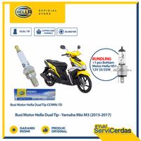 Gambar Busi Motor Yamaha Mio M3 (2015-2017) Hella Dual Tip CC9RN-7D Bundling Bohlam Motor HS1 12V 35/35W PX43T - Lampu Motor dari Hella Indonesia Official Store Kota Administrasi Jakarta Pusat 1 Tokopedia