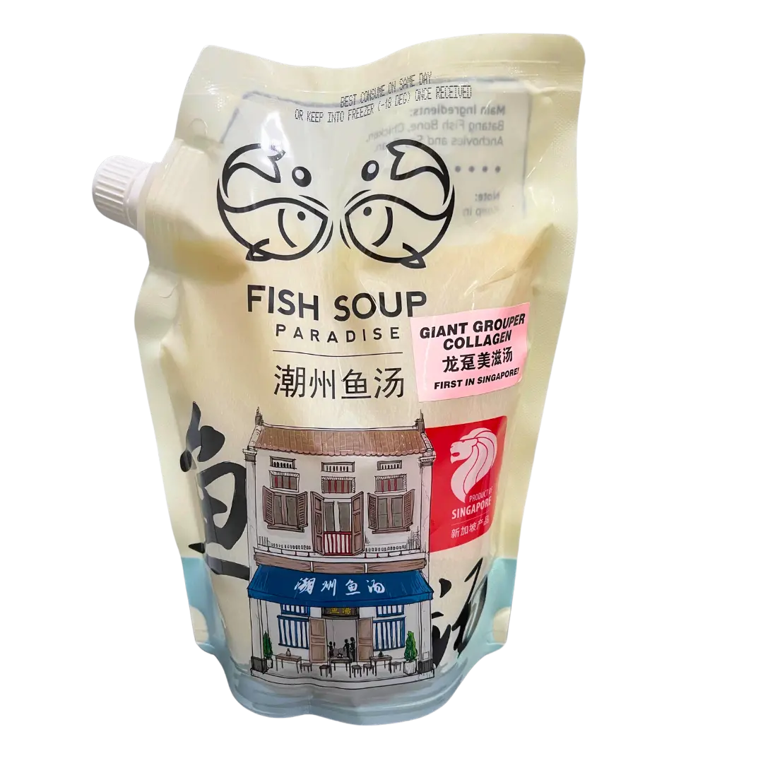 Fish Soup Paradise - Giant Grouper Collagen Broth 1L (Frozen) - Bundle of 2