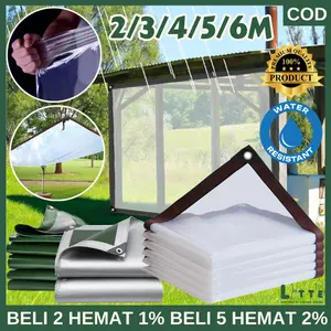 LYTTE | Terpal Tenda Plastik Bening Tahan Hujan Dan Panas Anti Air Anti UV Tebal Transparan Untuk Tanaman Teras Mobil Rumah Kaca Green House