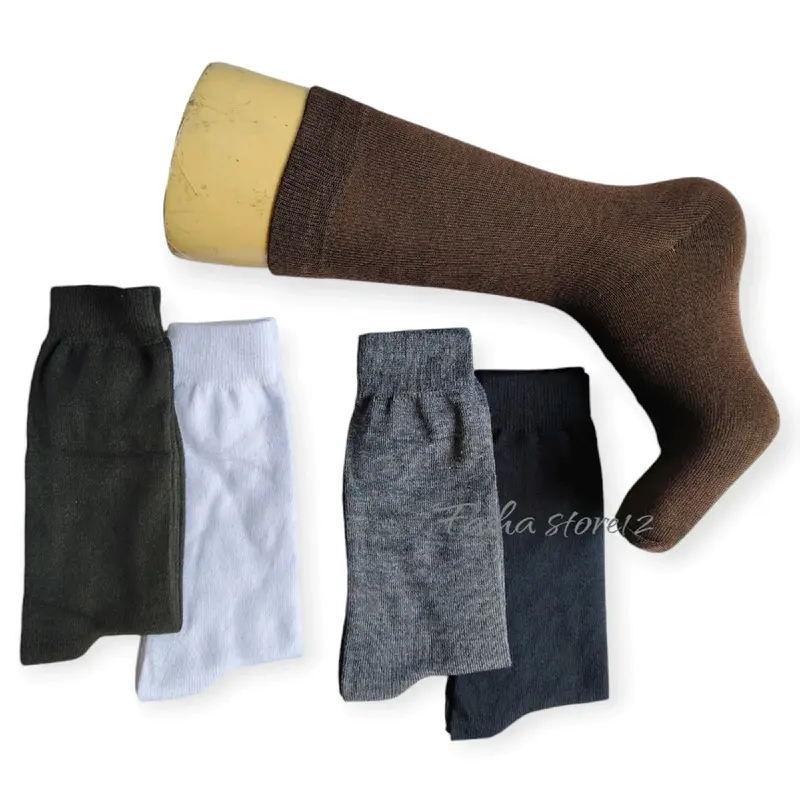 Kaos Kaki Kerja Polos Panjang Premium Pria Dewasa 3