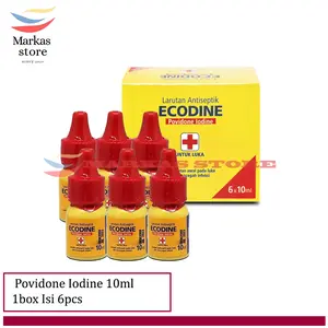 1Box Povidone Iodine Onemed 10ml Isi 6pcs / ECODINE / Povidone