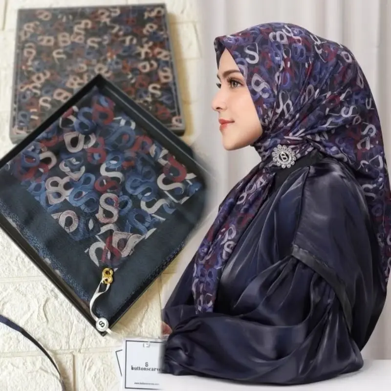 Buttonscarves Samla Multicolor Series| Jilbab Voal Mirror Lasercut TitikTiga 1