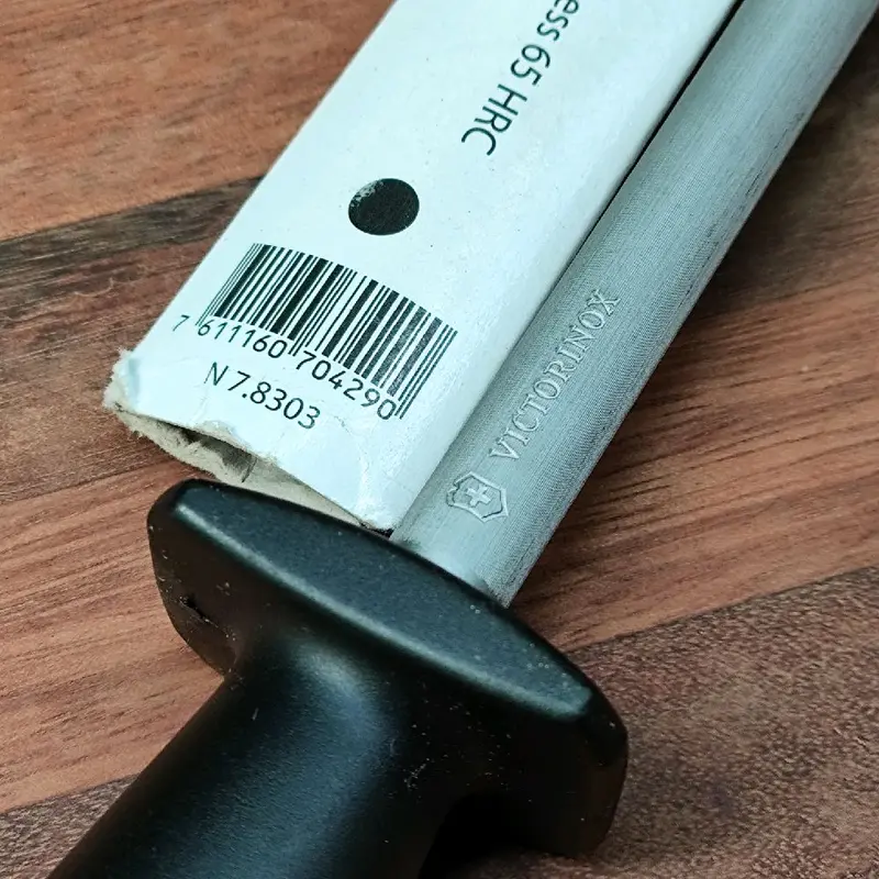 Stik Asahan Pisau Victorinox 30cm & 25cm Butcher Knife Sharpening Steel Original Made in Swiss Model Bulat 4