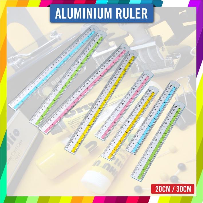 Solid Aluminium Color Ruler 30 cm/20 cm / Pembaris Aluminium - TikTok ...