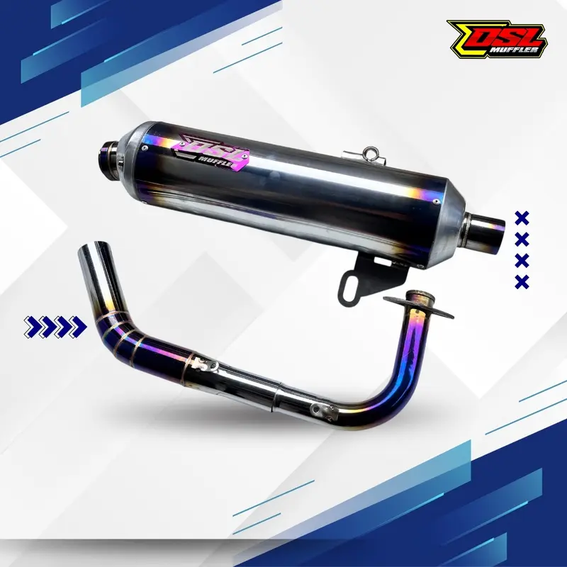 DSL Muffler - Knalpot Standar Racing Hyper Blue Edition – Suara Bass Adem Empuk 7