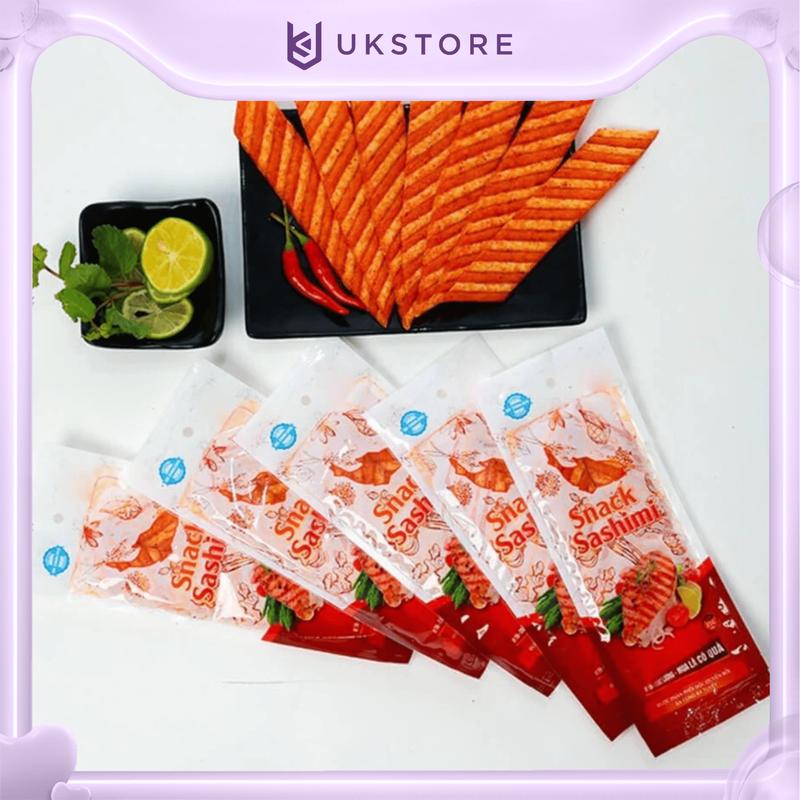 Combo Ăn Cùng Bà Tuyết 30 Gói: 10 Tăm Cay, 10 Snack Sashimi, 10 Nem Nướng Bà Tuyết 4