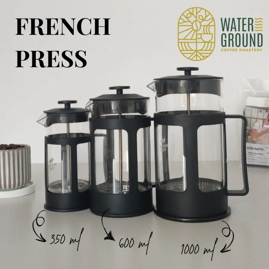 French Press 350ml Coffee Plunger Kapal Api Alat Kopi Seduh Manual
