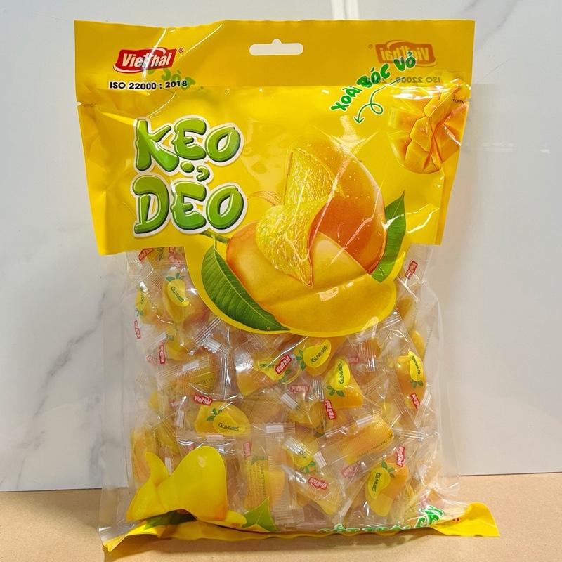 Bịch 1kg Kẹo Dẻo Xoài Bóc Vỏ Việt Thái Kẹo Dẻo Xoài Cốt Trái Cây Ăn Vặt kẹo xoài kẹo dẻo