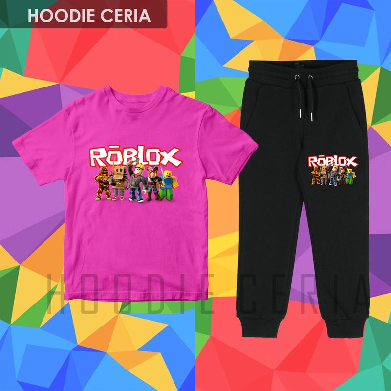 Product Introduction of [GRATIS TAMBAH NAMA] Setelan Baju Roblox Anak - Kaos Roblox - Set Kaos Dan Celana Anak Gambar Roblox 46