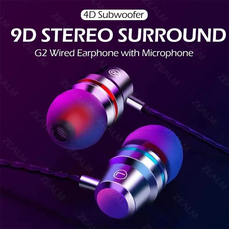 Headset Gaming Bass HiFi Stereo Henset Universal Phone Hedset Gaming Murah Wired Earphone With Mic