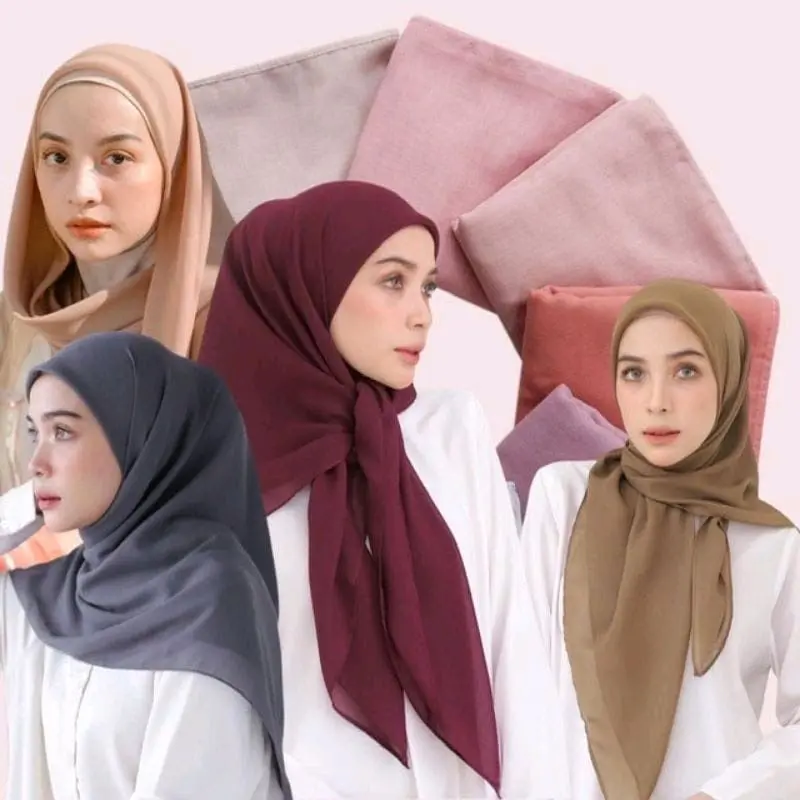 [Ecer] Hijab Paris jadul varisha dan azara | warna PART I segiempat katun polos paris jadul premium - Katun paris lembut halus nyaman | Neci 2 sisi Square Kerudung Muslim Syari jilbab petak voal motif wisuda