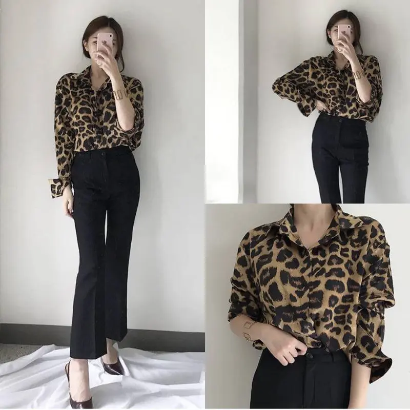 kemeja leopard jumbo / kemeja leopard LD 120 / kemeja leopard oversize Baju  Rayon Panjang 3