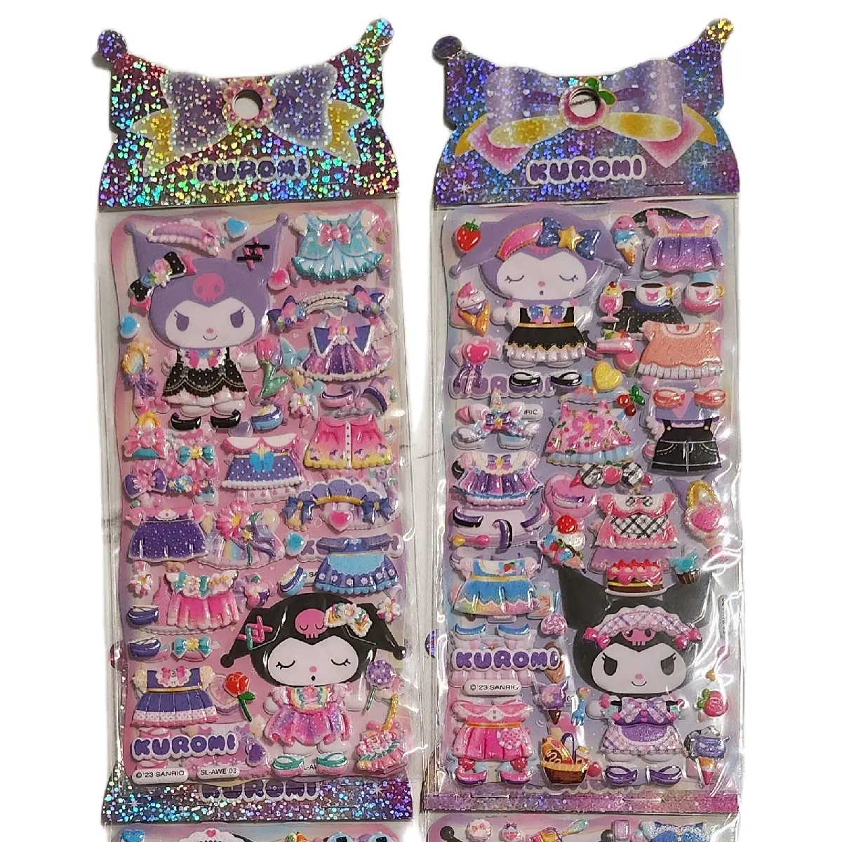 Sanrio Dress-up Foam Bubble Sticker Kuromi Cute Fun Activity for Kids Gift Present