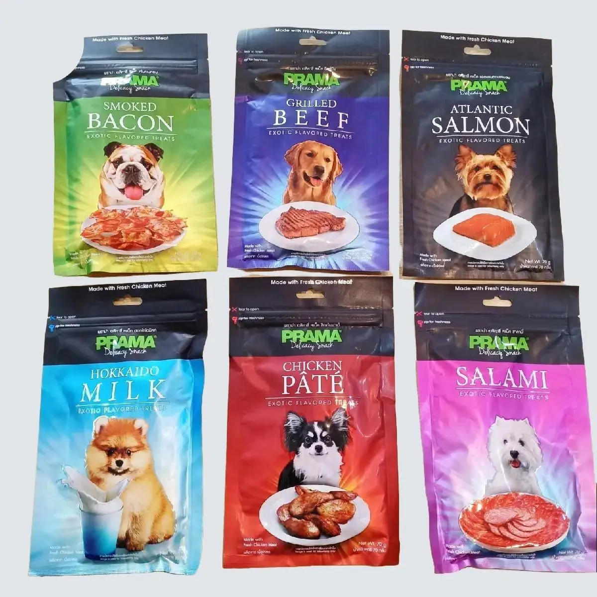 Snack Anjing Prama Delicacy Made With Fresh Chicken Meat 70gr
