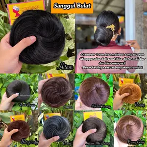 sanggul rambut bulat serut / sanggul cepol praktis