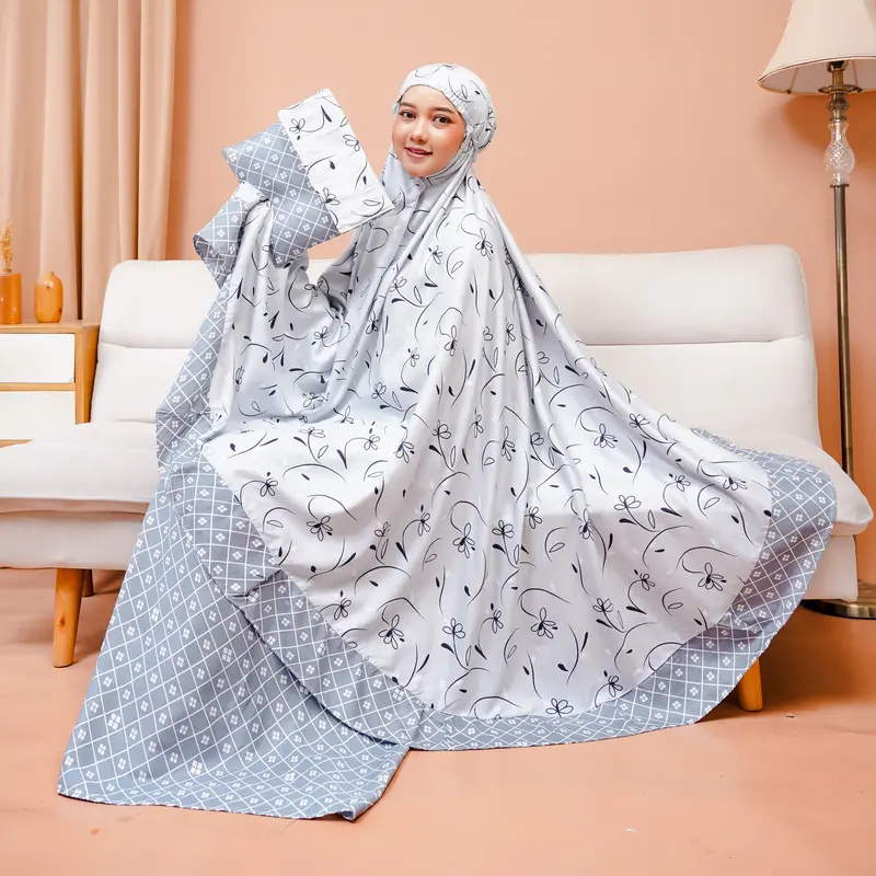 Mukena Dewasa Ukuran Jumbo  Sheza Rayon Bali Atasan Bawahan 0