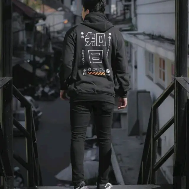 sweater plece Panjang Dewasa Hitam