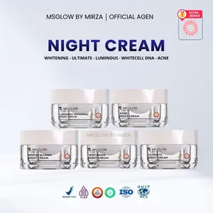MSGLOW - ALL NIGHT CREAM KRIM MALAM ACNE/LUMINOUS/ULTIMATE/WHITENING/WHITE CELL DNA