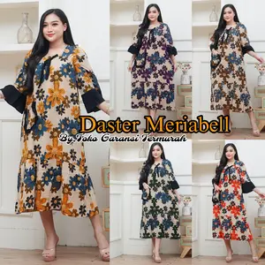 DASTER MERIABELL 2PCS LD 130 BAHAN RAYON SUPER GRADE A TEBAL DAN ADEM DIPAKAI BUSUI BUMILta