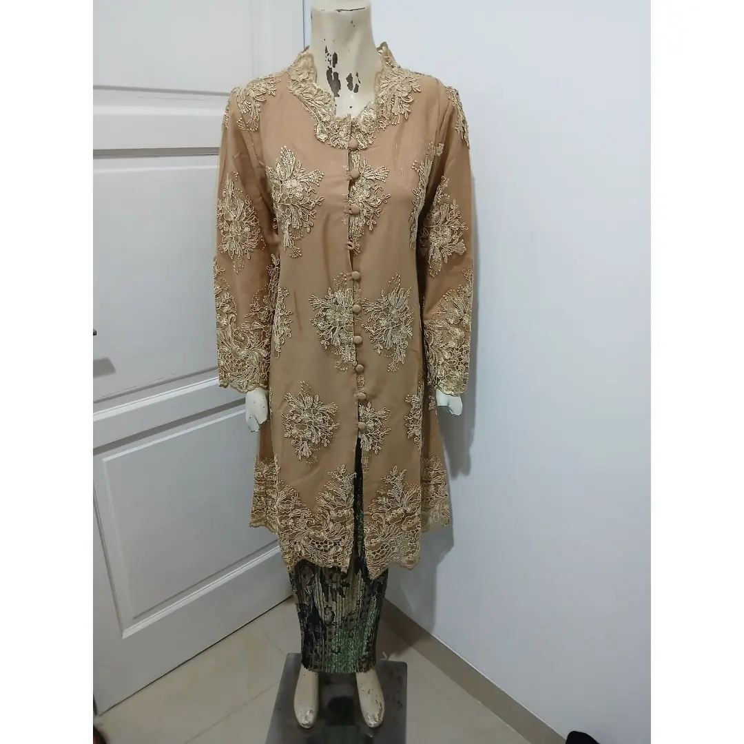 KEBAYA TUNIK SET ROK PLISKET / KEBAYA PESTA/ KEBAYA MEWAH ELEGAN