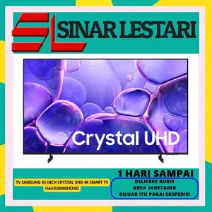TV SAMSUNG 43U8000F 43INCH CRYSTAL UHD 4K SMART TV 2025 UA43U8000FKXXD //  43DU8000