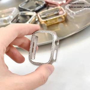 Funda para reloj con decoración de diamantes de imitación, Cubierta protectora para reloj Bling, Protector para iWatch Ultra SE Series, Wearable