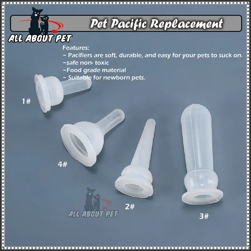 Local Delivery-Pet Pacifier Replacement For 60ml/150ml Milk Feeding Bottle Puting Botol Susu Kucing Anjing