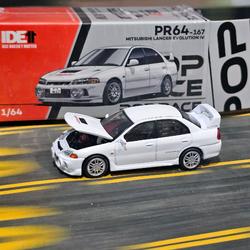 POP RACING Mitsubishi Lancer Evolution IV Blanche - Expo 2024 - Diecast 1/64 PR64-167